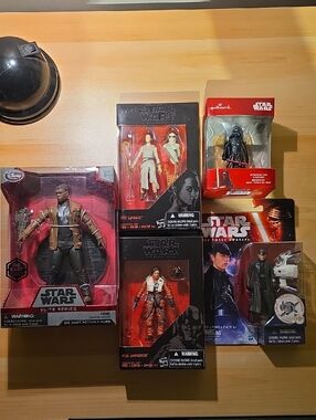 Star Wars Action Figures Lot - Force Awakens Figures Black And Elite Series
